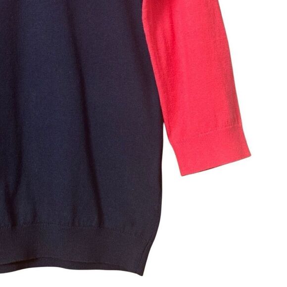 Vineyard Vines Cashmere Blend Color Block Whale Sweater Size M - Picture 10 of 11